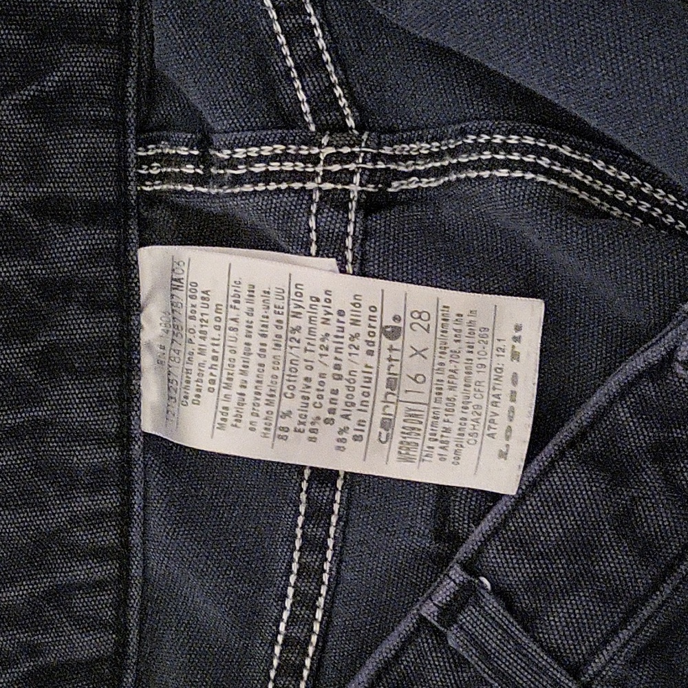 Blue Carhartt FR Pants 32Wx28L - Picture 6 of 7